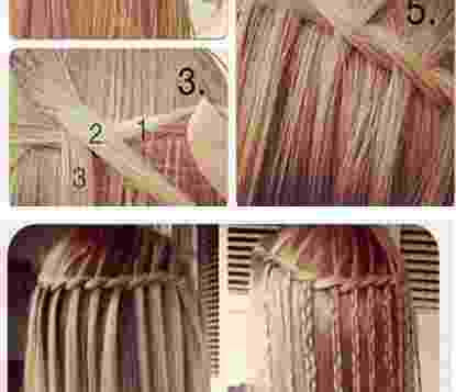 Урок плетения косы на распущенные волосы