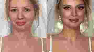 Невесты до и после макияжа Шикарные образы для девушек