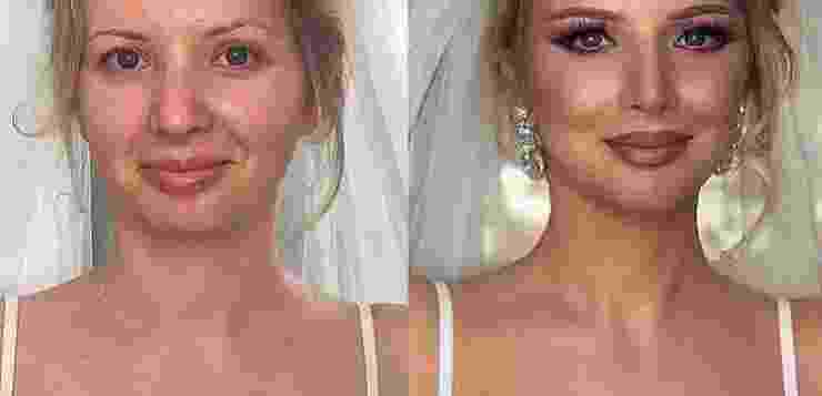 Невесты до и после макияжа Шикарные образы для девушек