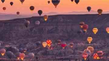 Фестиваль воздушных шаров в Каппадокии,Турция