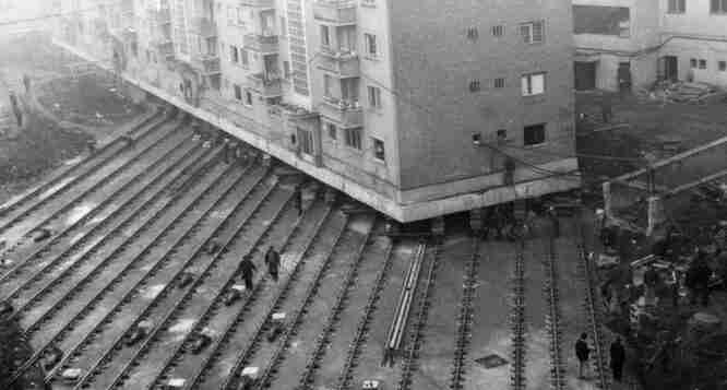 Как в СССР дома перевозили на новое место вместе с жильцами